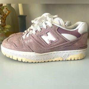 New Balance 550 ‘Lilac Chalk’ Pink Suede Sneakers